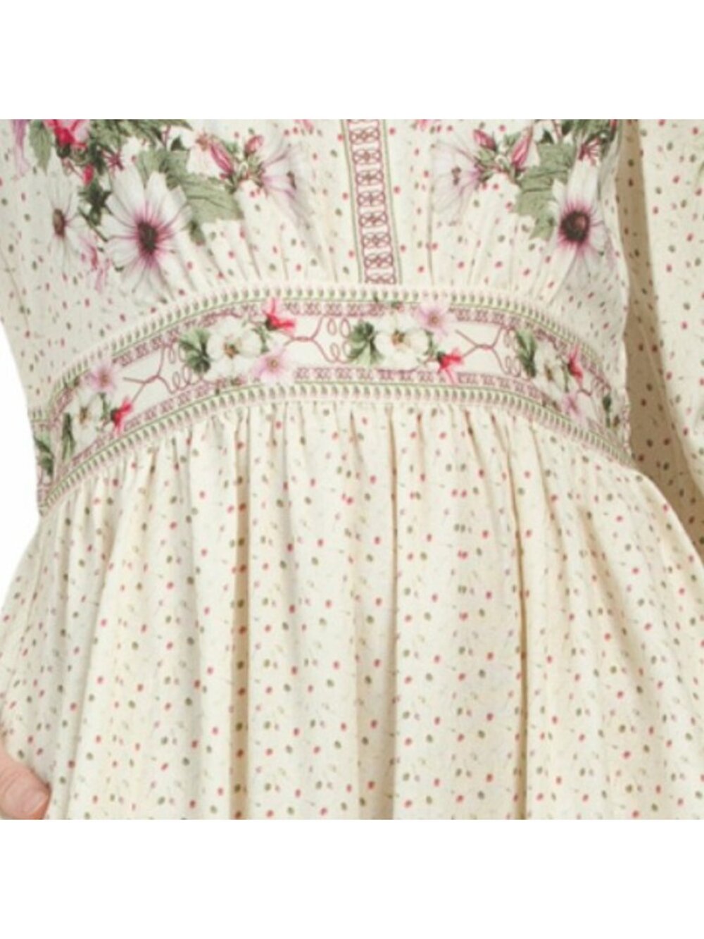 MAX STUDIO Puff Sleeve V-neck Maxi Dress - Picture 4 of 5